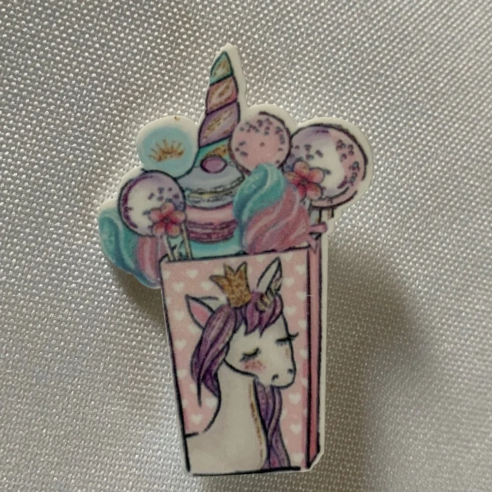 NWT. Handmade Unicorn Sundae Small Pin Brooch!